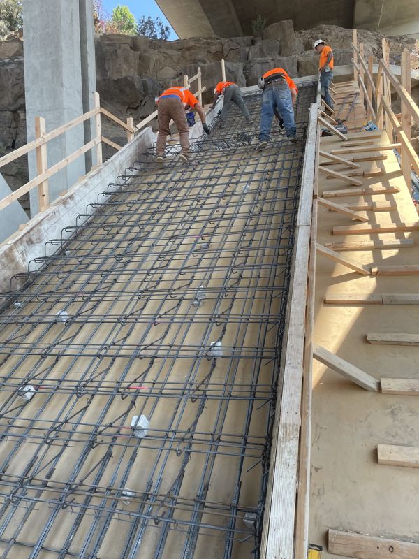 Large-scale concrete pour — B-Line Concrete Services