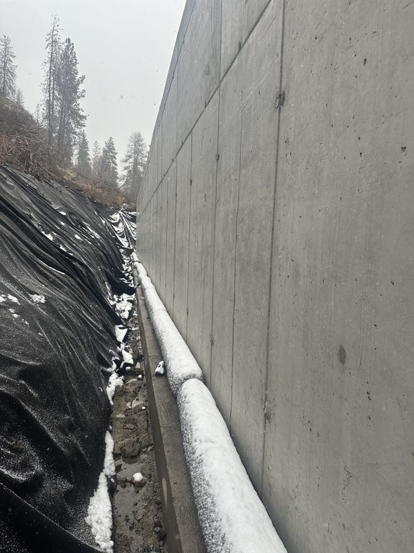 Poured concrete wall — B-Line Concrete Services